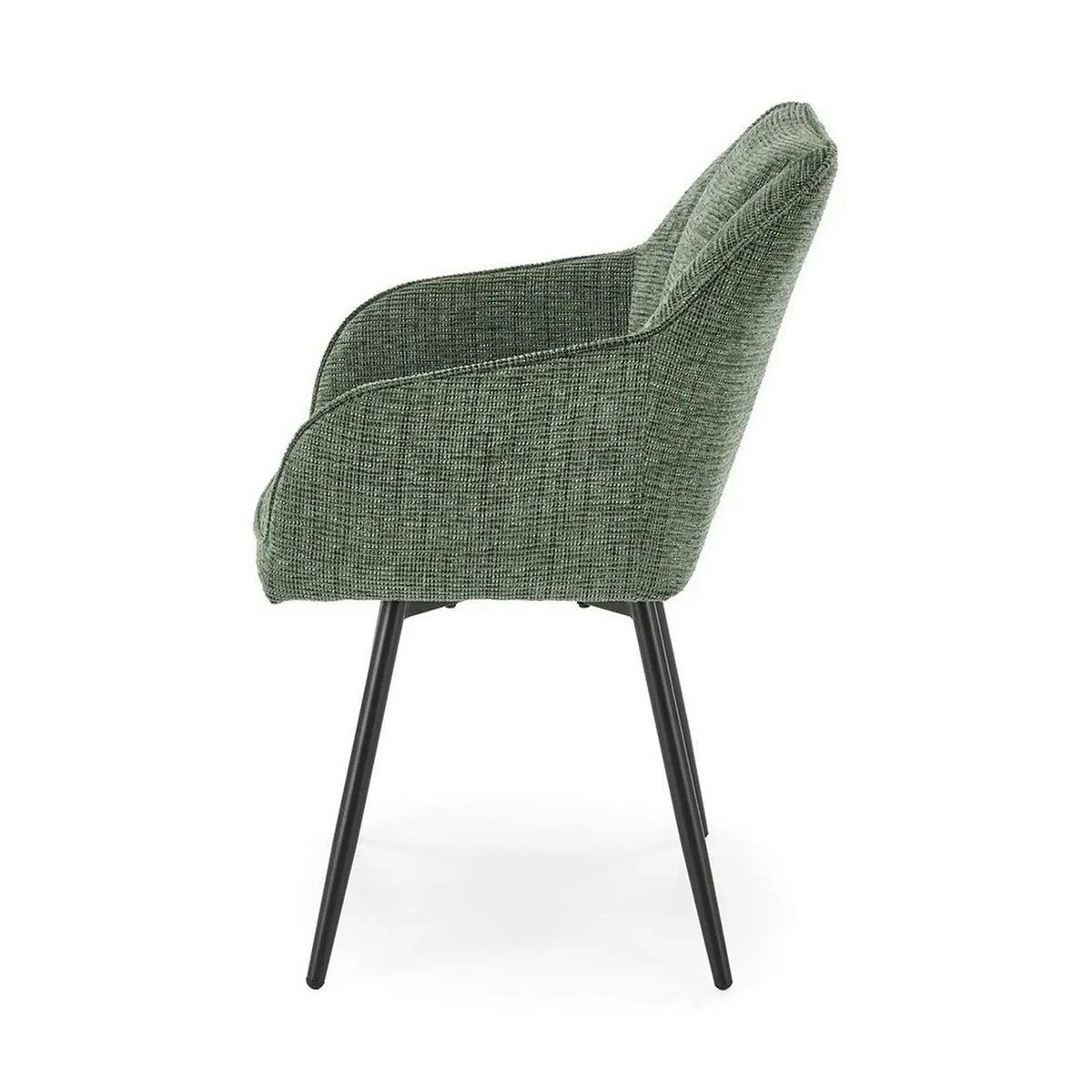 Scaun K576, verde olive/negru, stofa clasica/otel, 54x60x85 cm