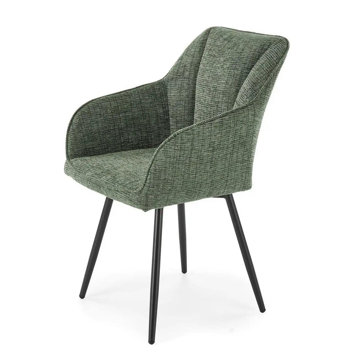 Scaun K576, verde olive/negru, stofa clasica/otel, 54x60x85 cm