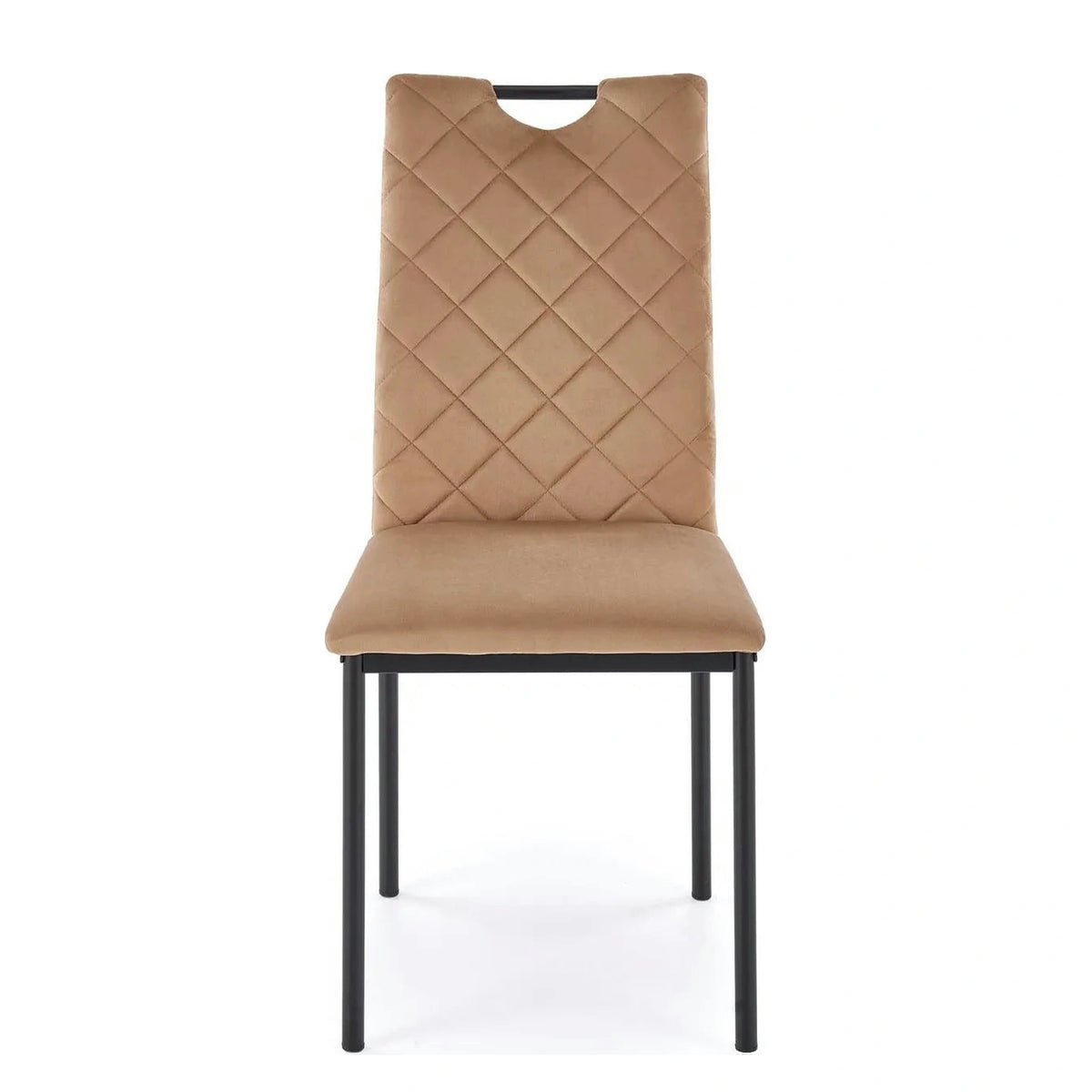 Scaun K577, bej - HLR 11, stofa catifelata/otel, 43x53x93 cm