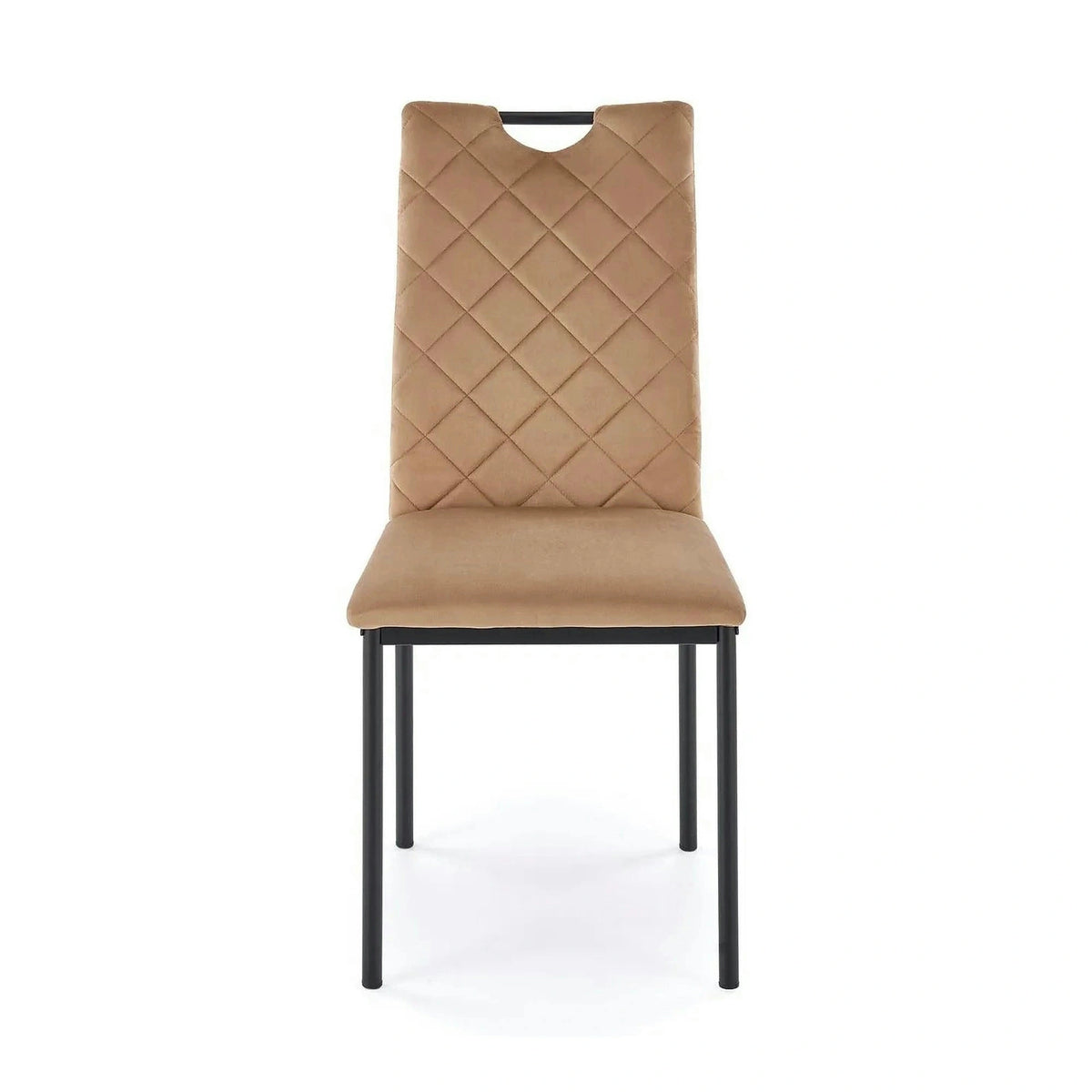 Scaun K577, bej - HLR 11, stofa catifelata/otel, 43x53x93 cm