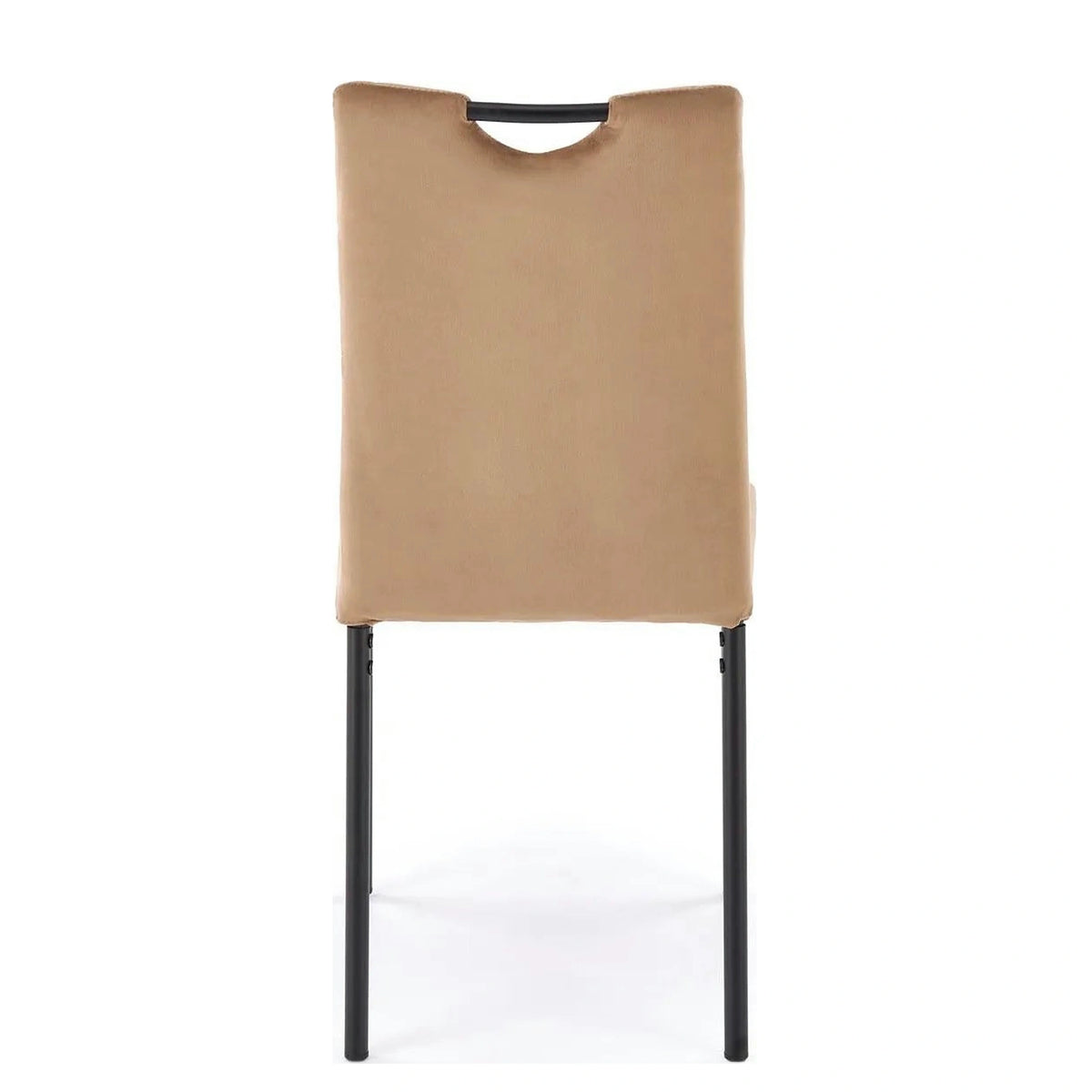 Scaun K577, bej - HLR 11, stofa catifelata/otel, 43x53x93 cm