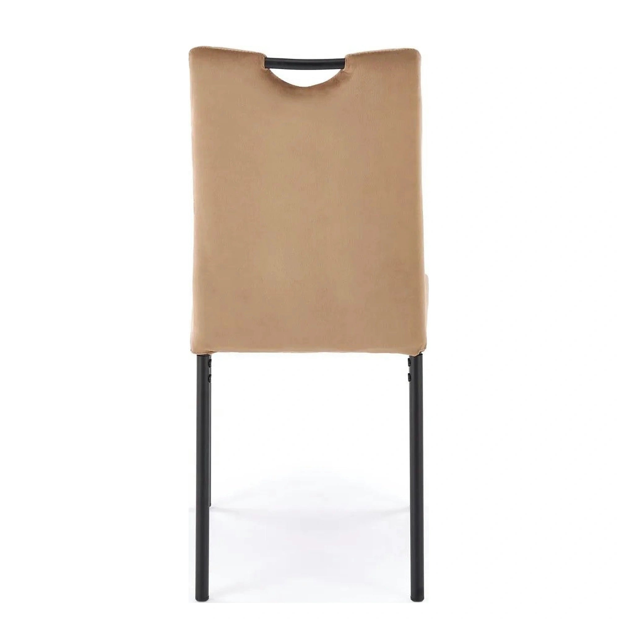Scaun K577, bej - HLR 11, stofa catifelata/otel, 43x53x93 cm
