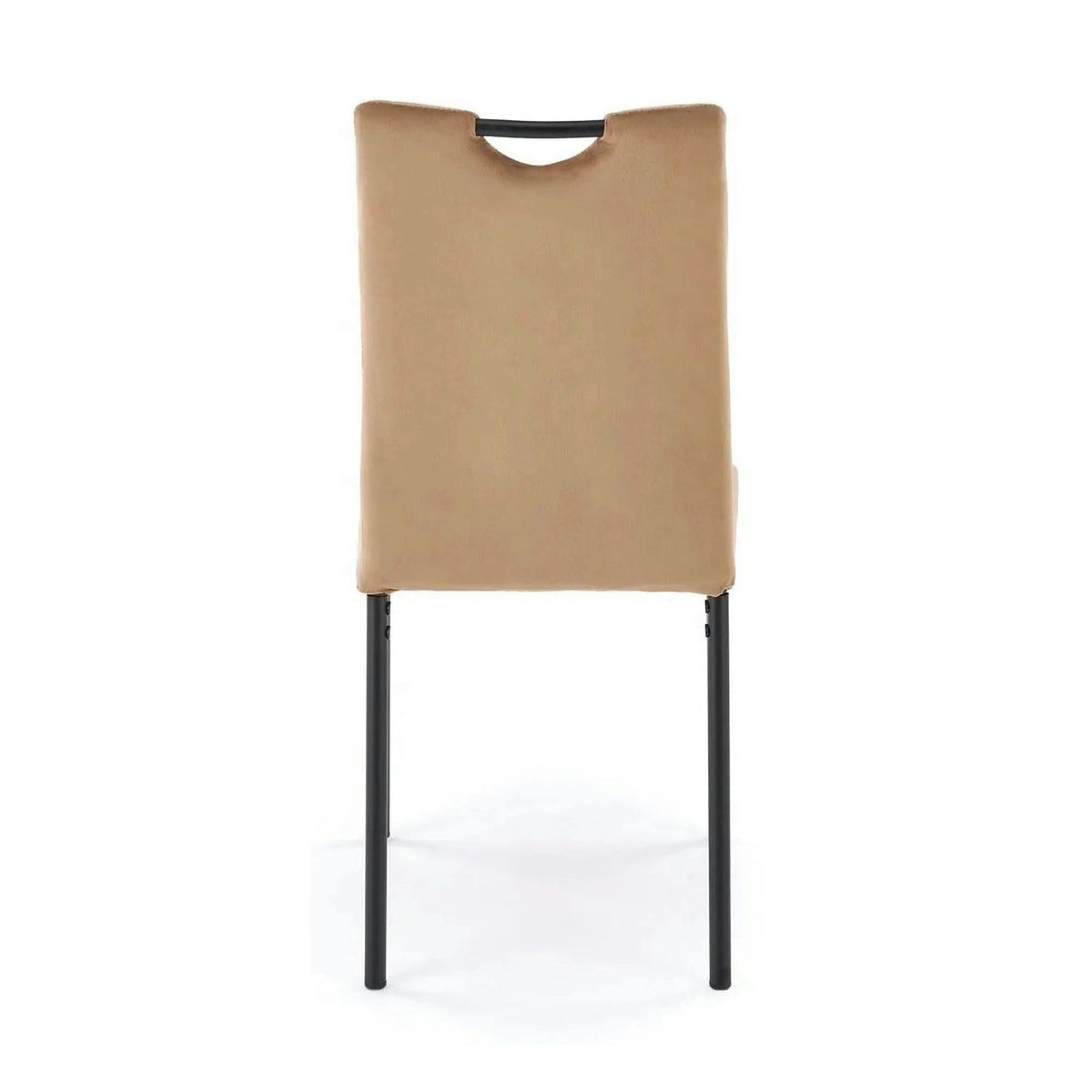 Scaun K577, bej - HLR 11, stofa catifelata/otel, 43x53x93 cm
