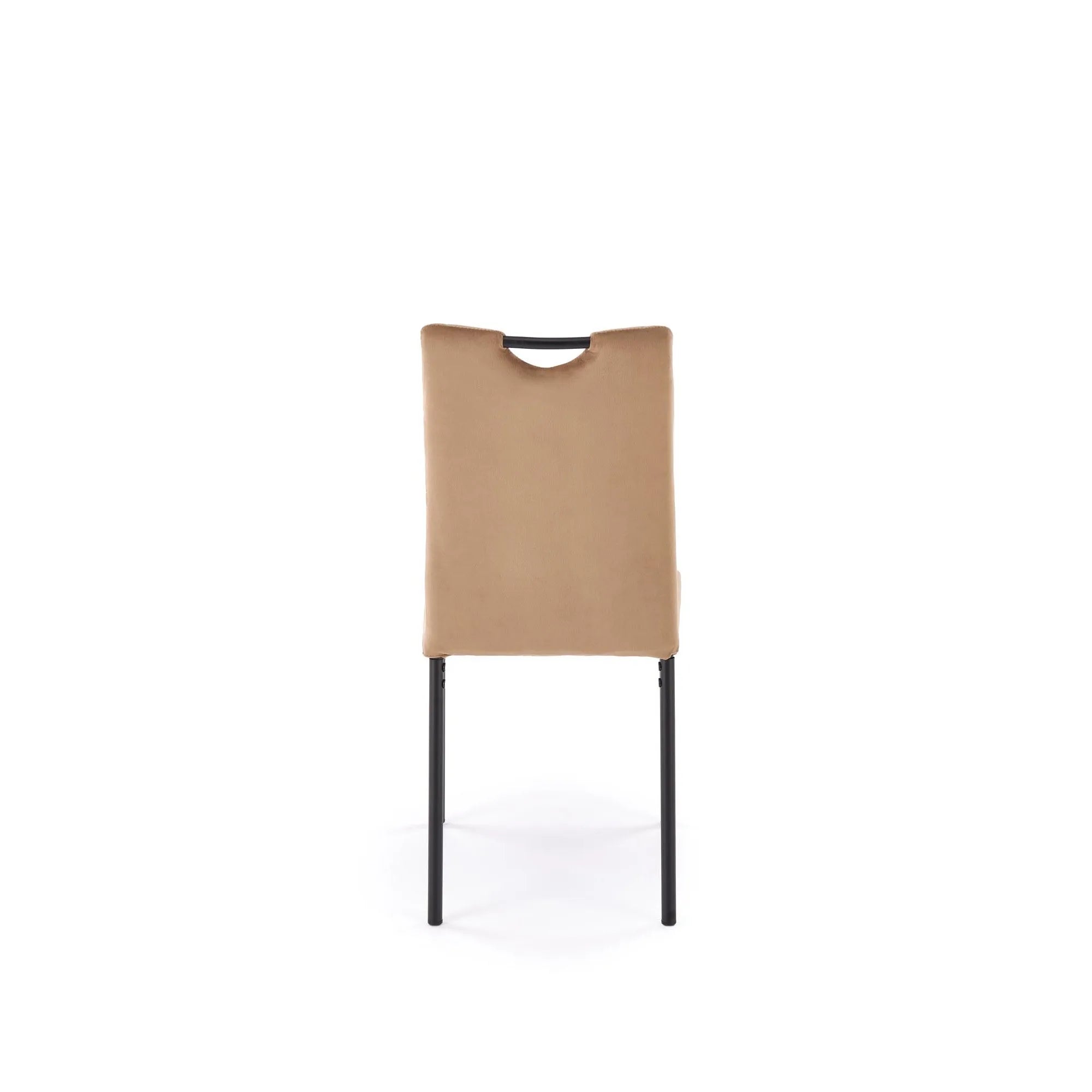 Scaun K577, bej - HLR 11, stofa catifelata/otel, 43x53x93 cm