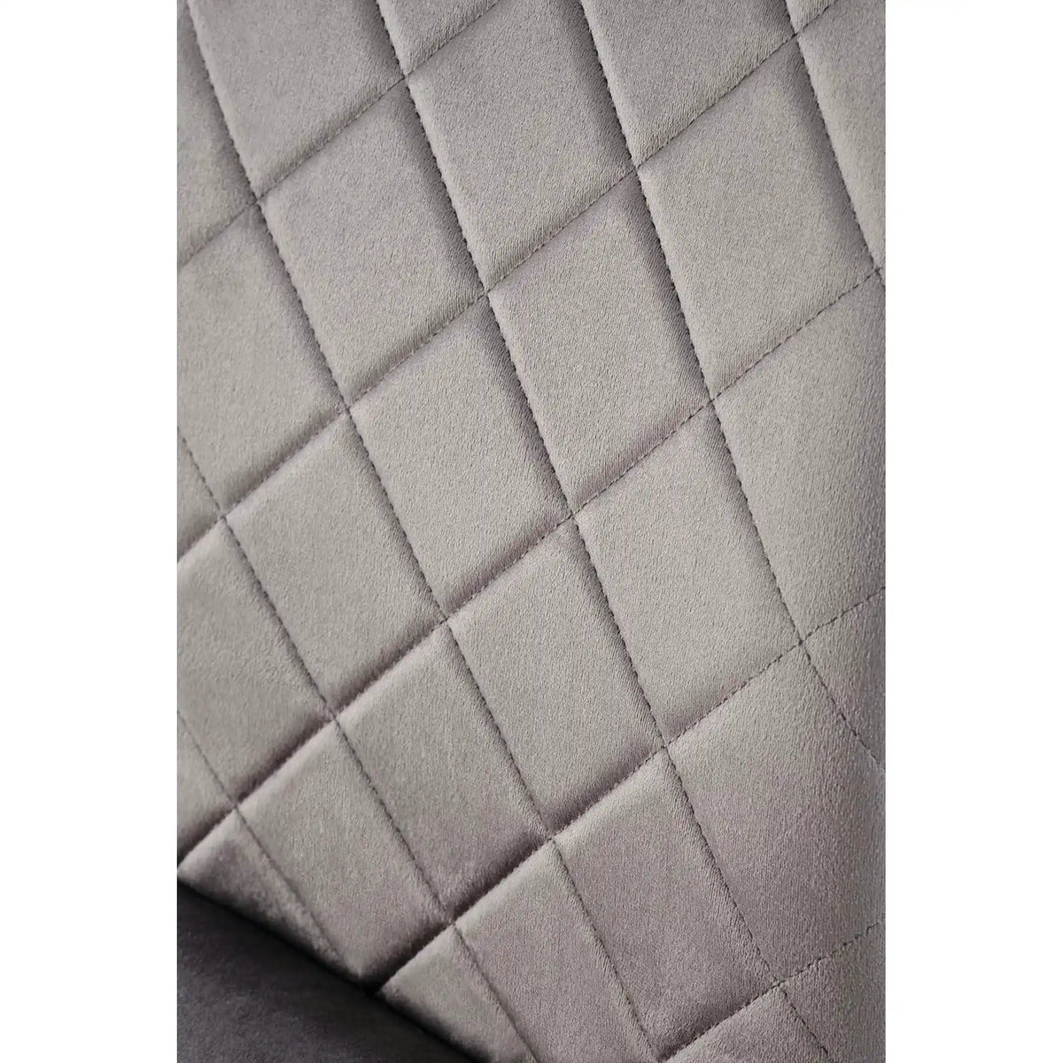 Scaun K577, gri - HLR 21, stofa catifelata/otel, 43x53x93 cm