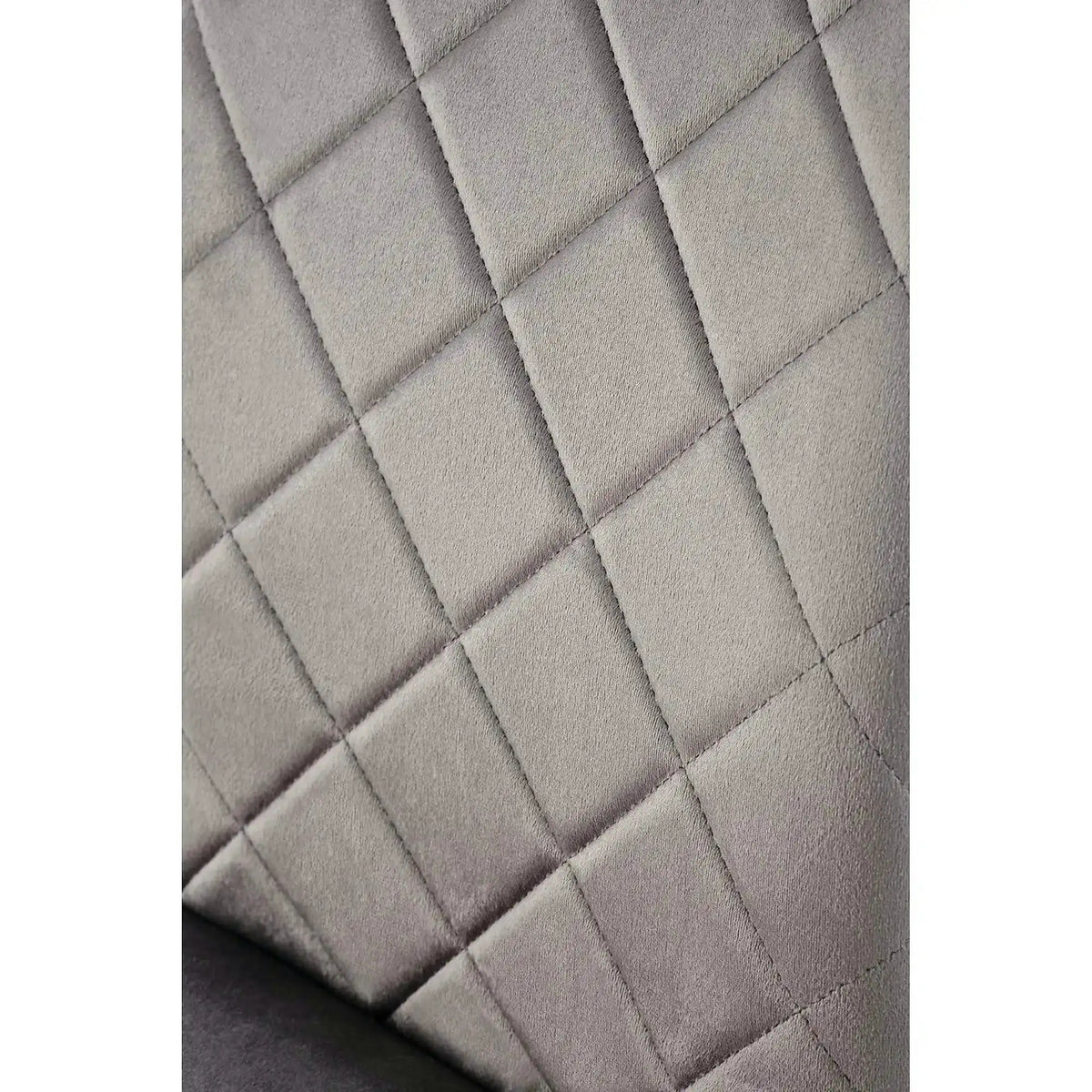 Scaun K577, gri - HLR 21, stofa catifelata/otel, 43x53x93 cm
