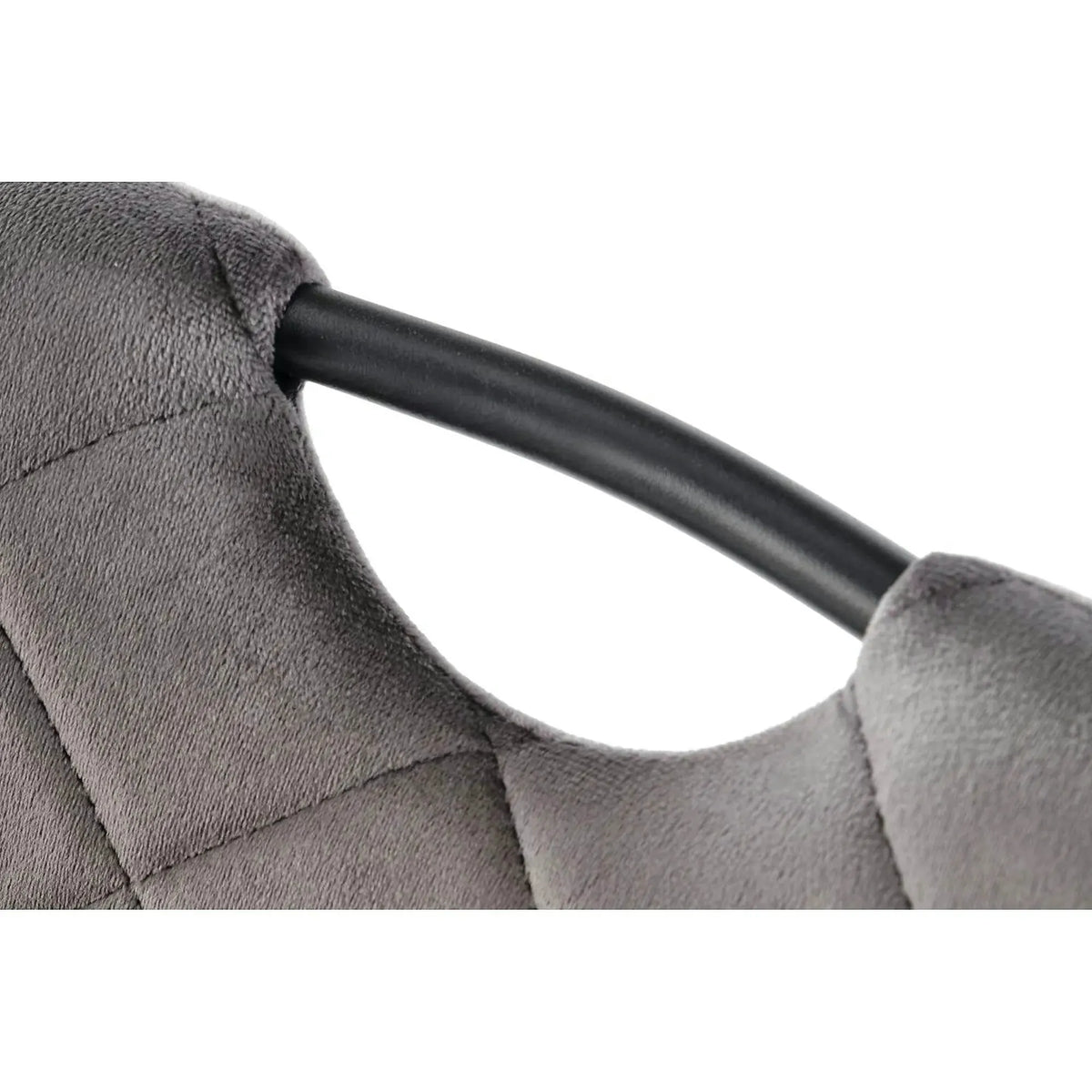 Scaun K577, gri - HLR 21, stofa catifelata/otel, 43x53x93 cm