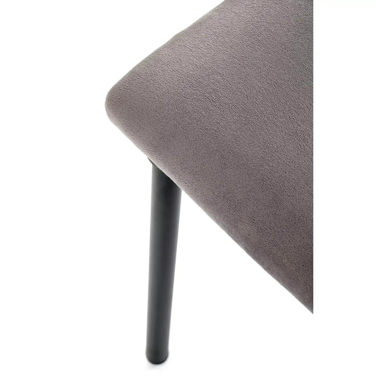 Scaun K577, gri - HLR 21, stofa catifelata/otel, 43x53x93 cm