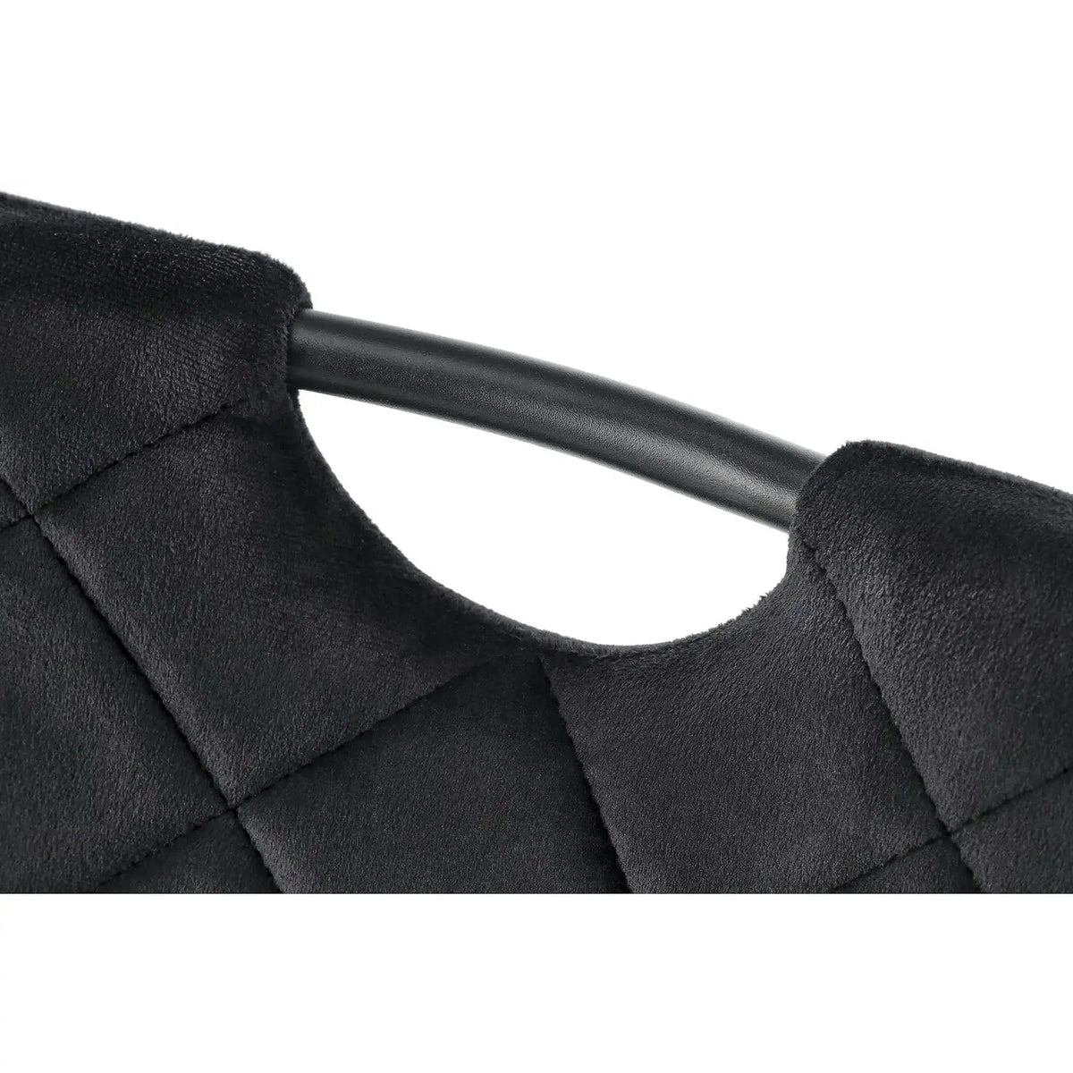 Scaun K577, negru - HLR 66, stofa catifelata/otel, 43x53x93 cm