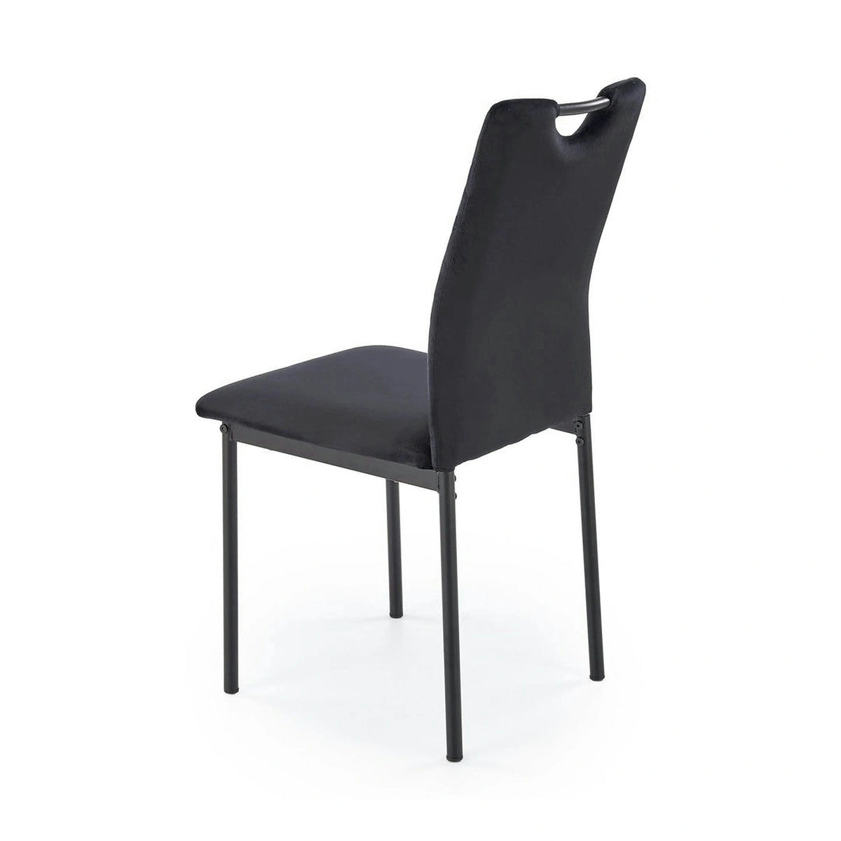Scaun K577, negru - HLR 66, stofa catifelata/otel, 43x53x93 cm
