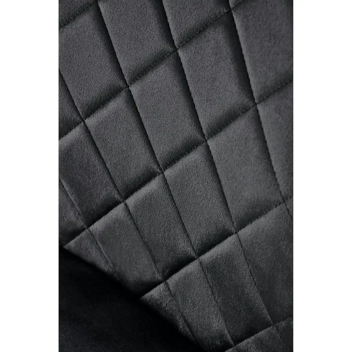 Scaun K577, negru - HLR 66, stofa catifelata/otel, 43x53x93 cm