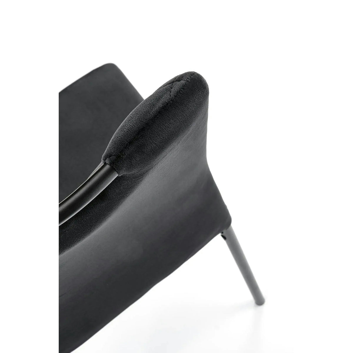 Scaun K577, negru - HLR 66, stofa catifelata/otel, 43x53x93 cm
