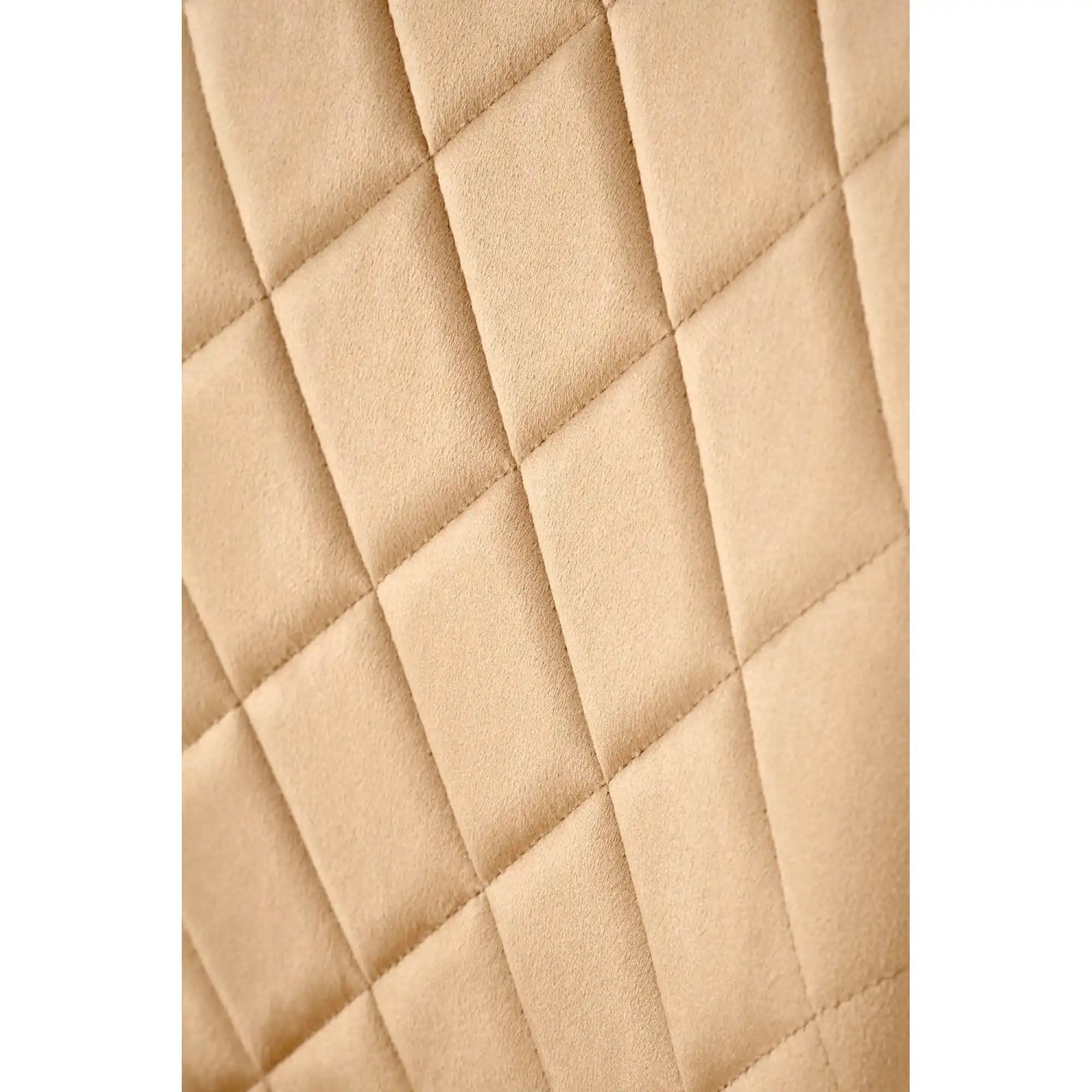 Scaun K578, bej - HLR 11/argintiu, stofa catifelata/otel, 43x53x93 cm