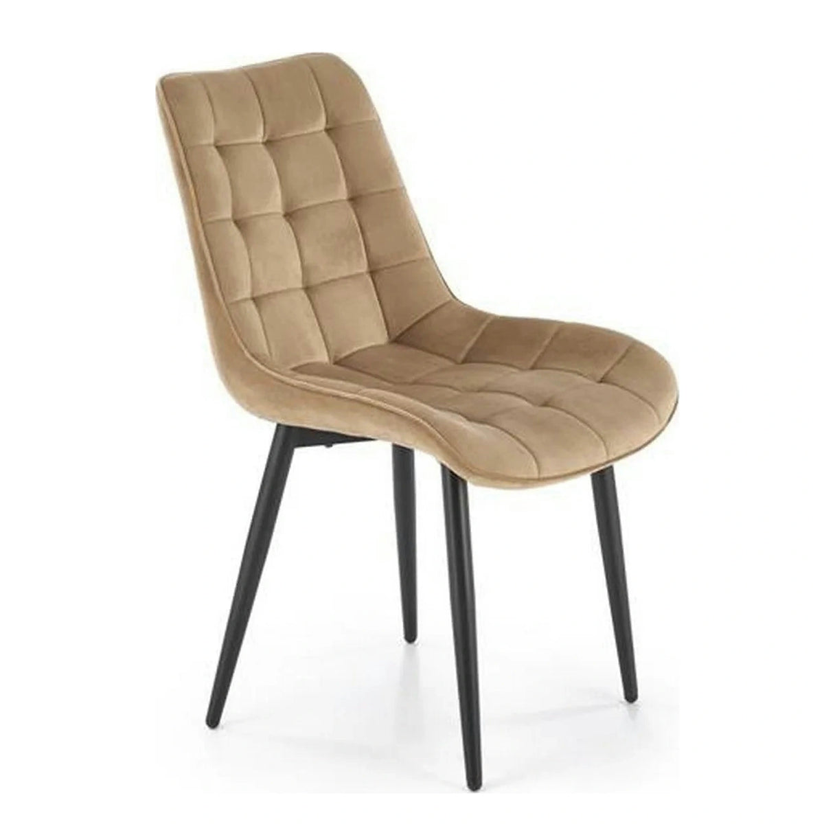 Scaun K580, bej - HLR 11, stofa catifelata/otel, 51x61x85 cm
