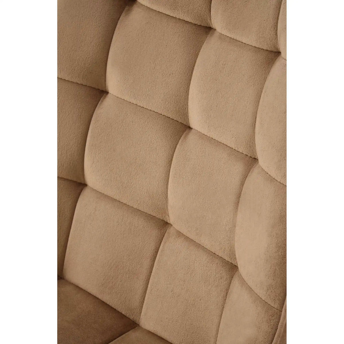 Scaun K580, bej - HLR 11, stofa catifelata/otel, 51x61x85 cm