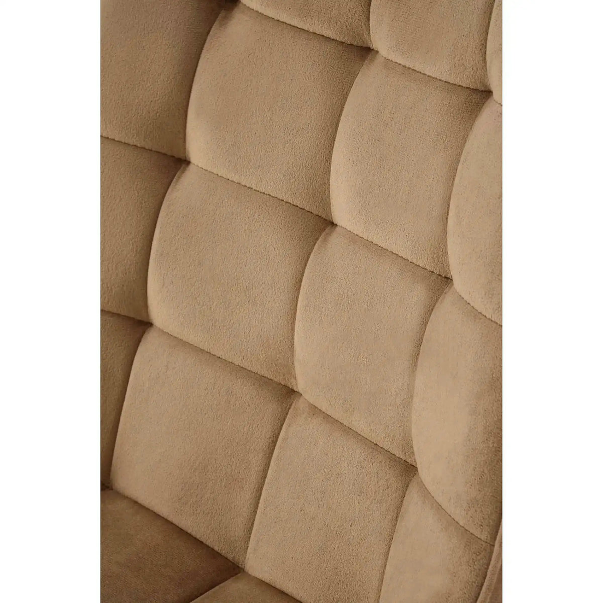 Scaun K580, bej - HLR 11, stofa catifelata/otel, 51x61x85 cm