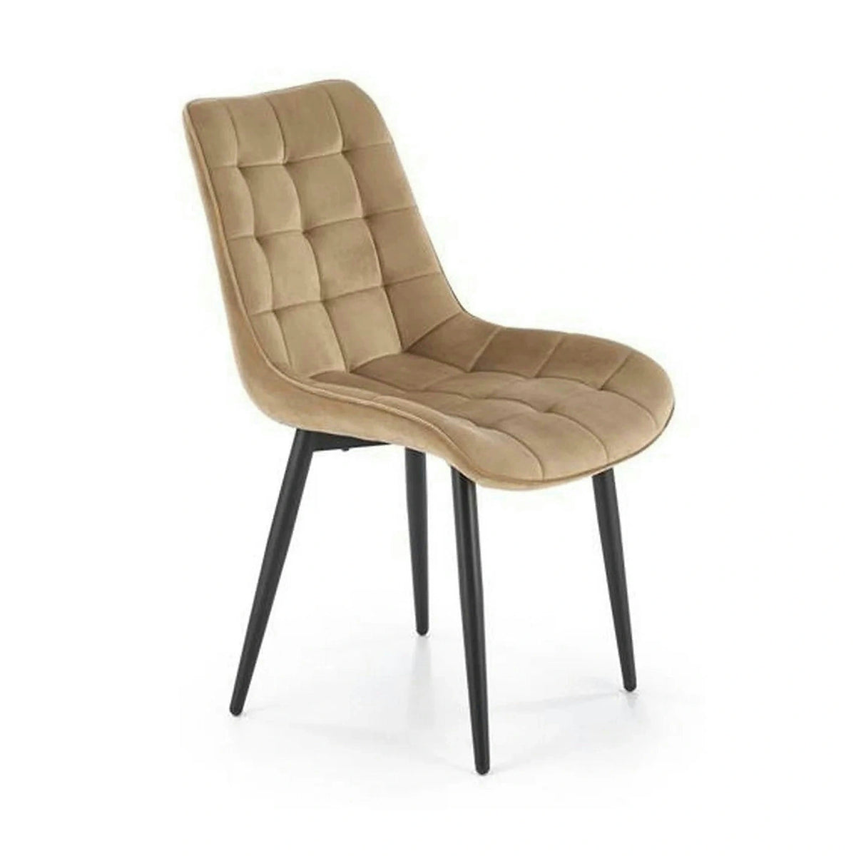 Scaun K580, bej - HLR 11, stofa catifelata/otel, 51x61x85 cm