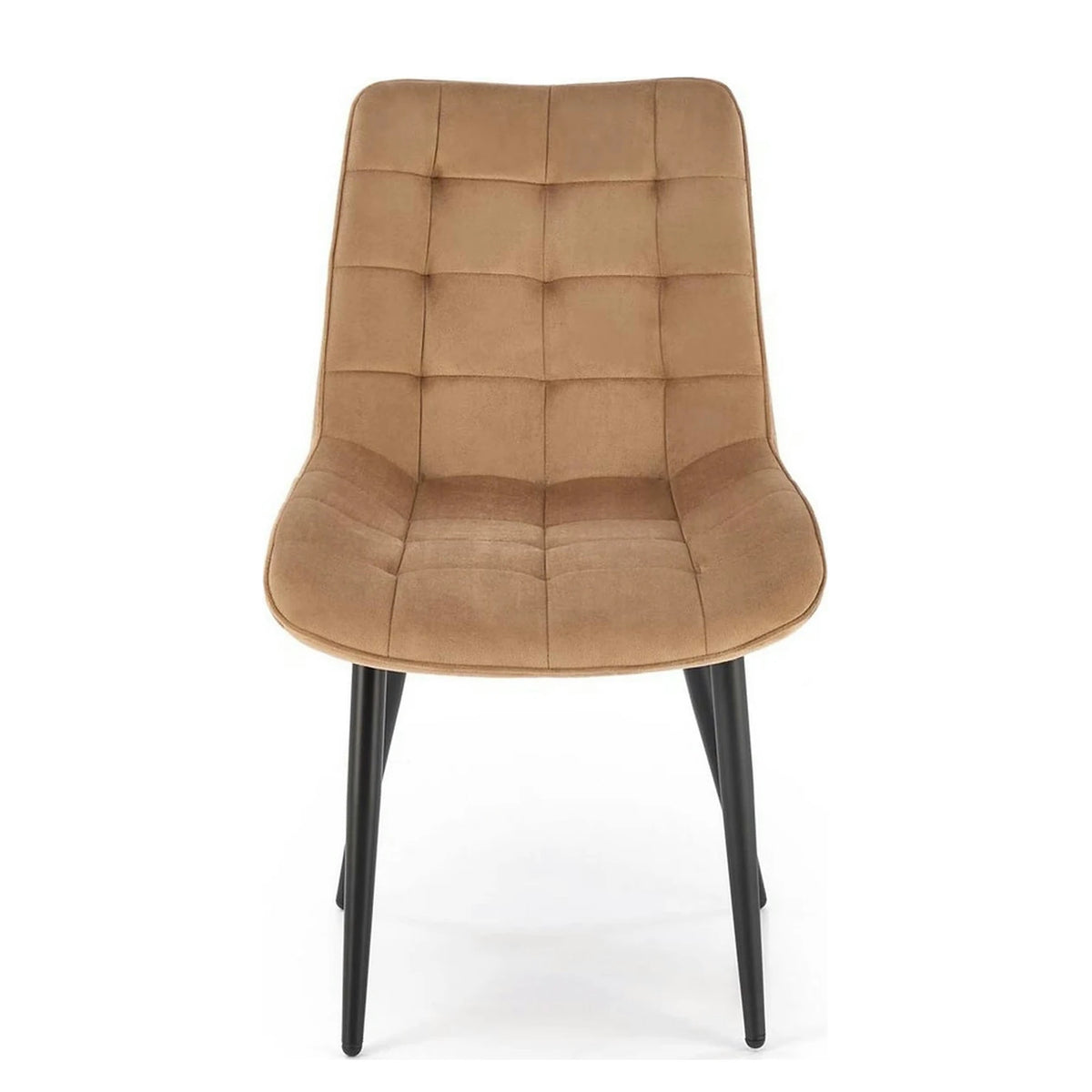 Scaun K580, bej - HLR 11, stofa catifelata/otel, 51x61x85 cm
