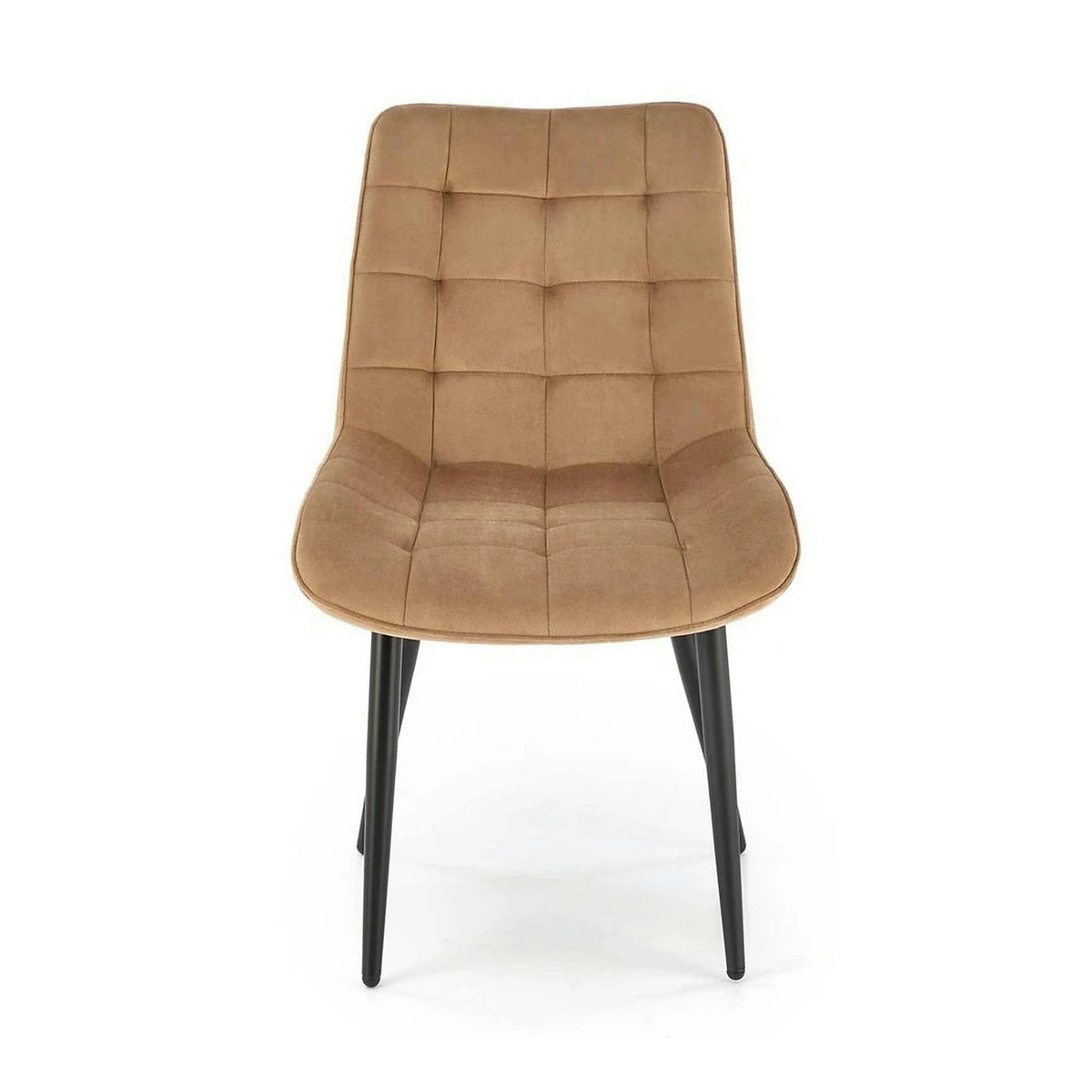 Scaun K580, bej - HLR 11, stofa catifelata/otel, 51x61x85 cm