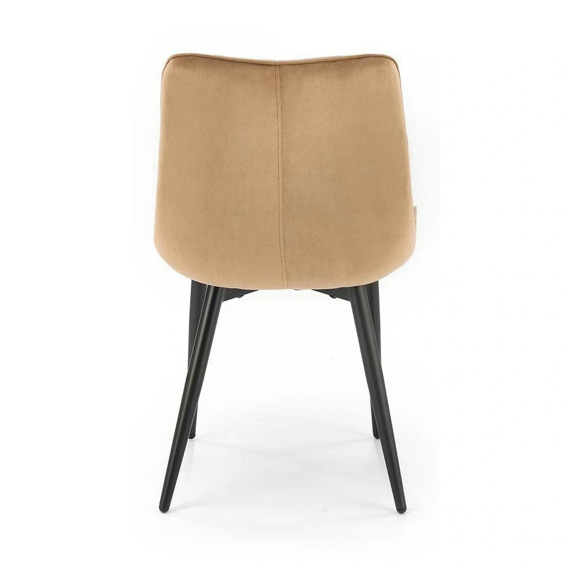 Scaun K580, bej - HLR 11, stofa catifelata/otel, 51x61x85 cm