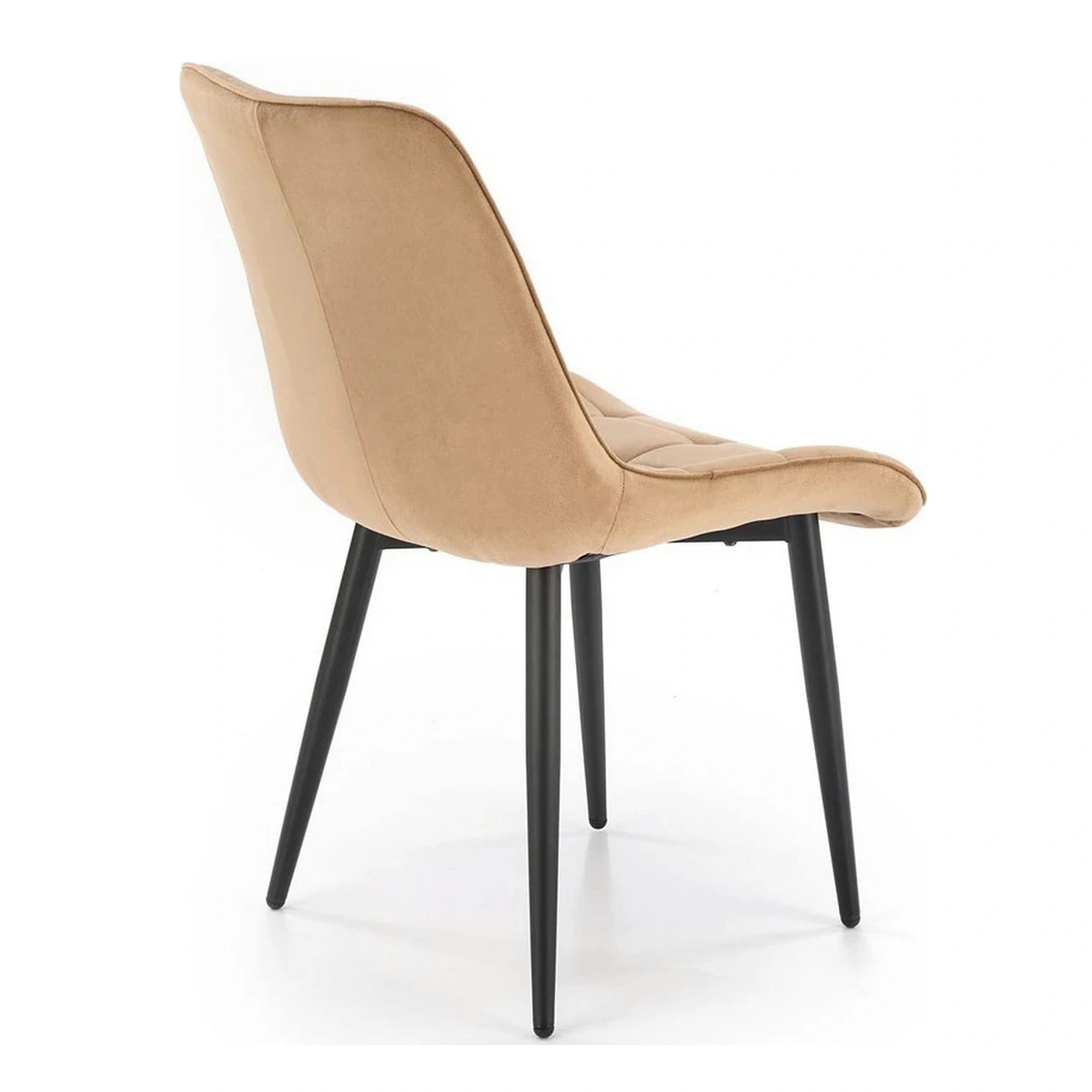 Scaun K580, bej - HLR 11, stofa catifelata/otel, 51x61x85 cm