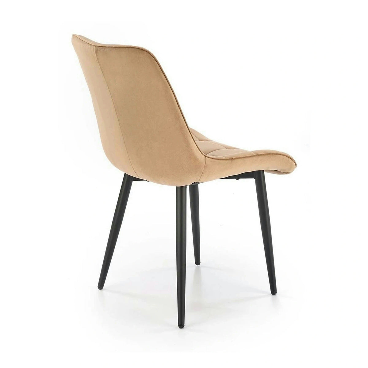 Scaun K580, bej - HLR 11, stofa catifelata/otel, 51x61x85 cm