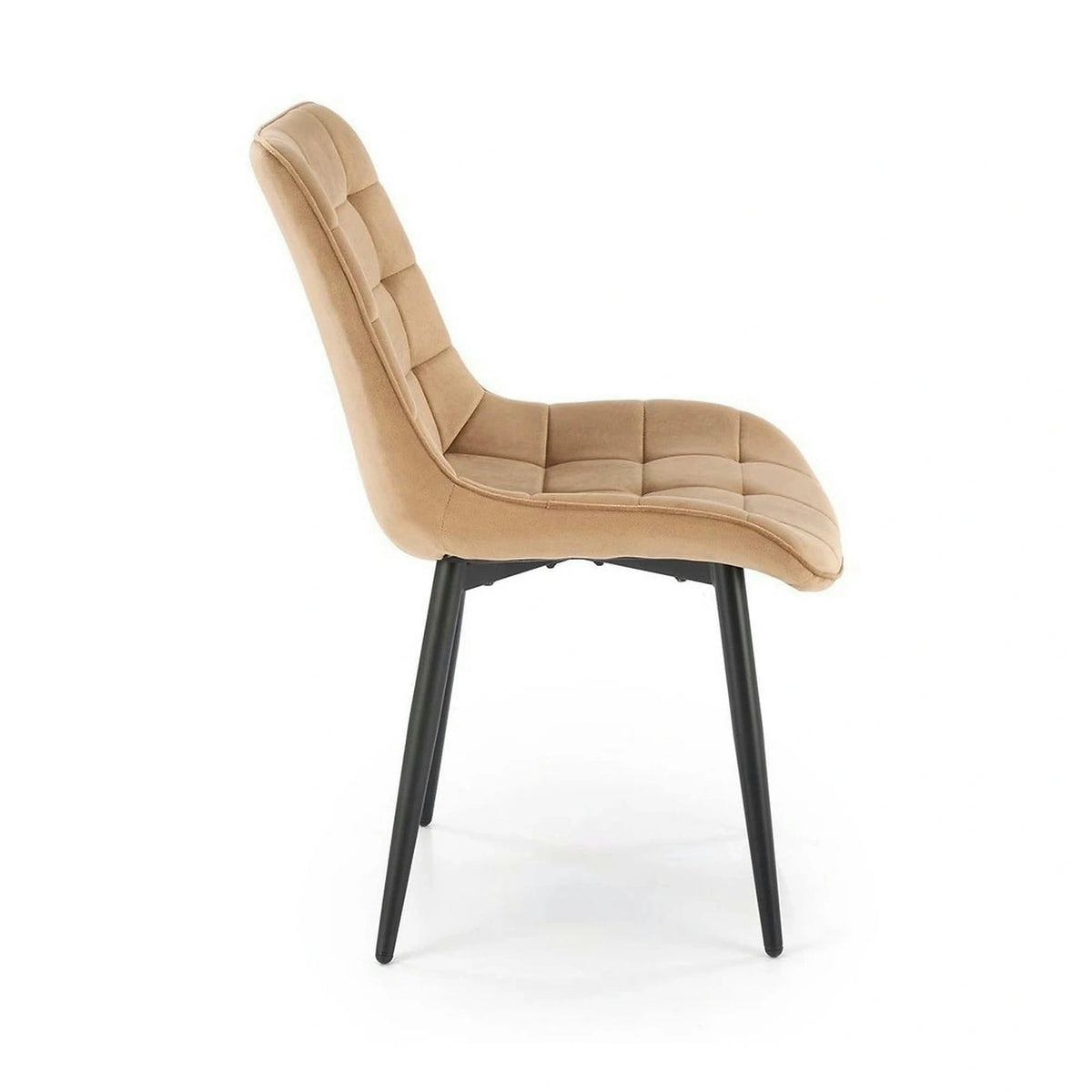 Scaun K580, bej - HLR 11, stofa catifelata/otel, 51x61x85 cm