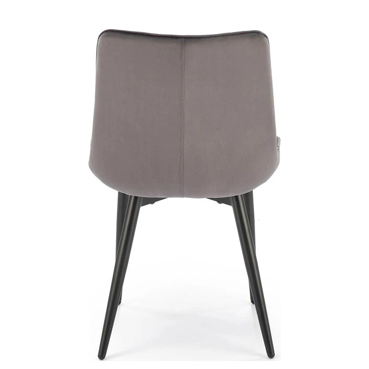 Scaun K580, gri - HLR 21, stofa catifelata/otel, 51x61x85 cm