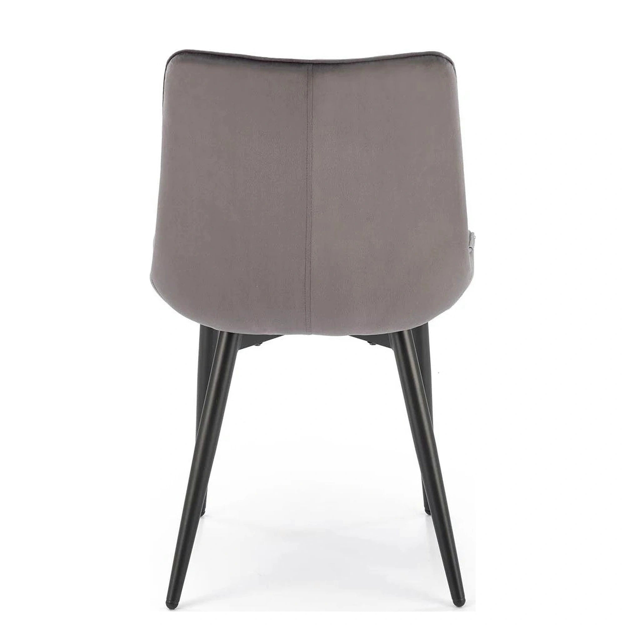 Scaun K580, gri - HLR 21, stofa catifelata/otel, 51x61x85 cm