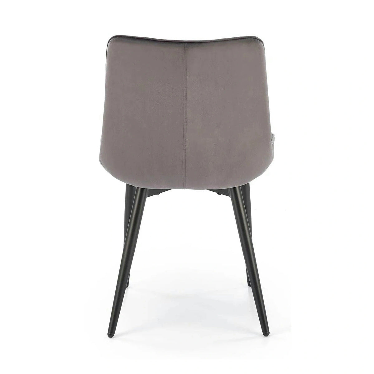 Scaun K580, gri - HLR 21, stofa catifelata/otel, 51x61x85 cm