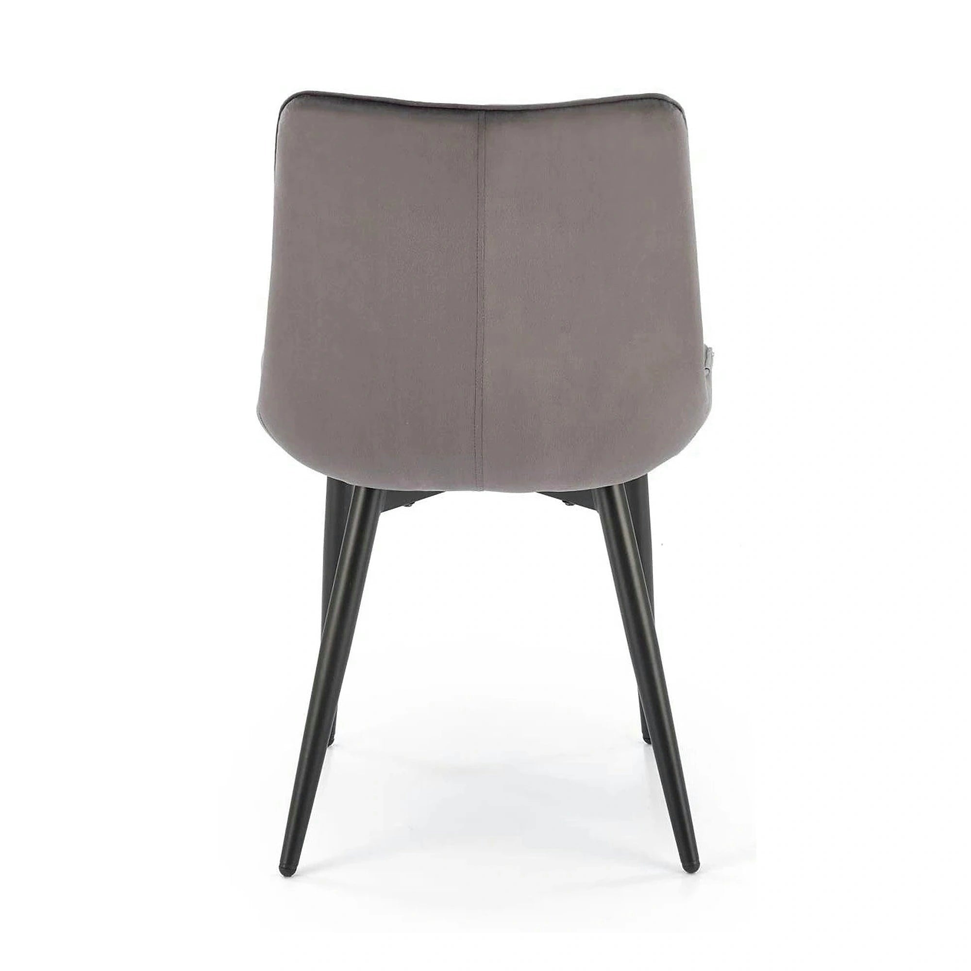 Scaun K580, gri - HLR 21, stofa catifelata/otel, 51x61x85 cm