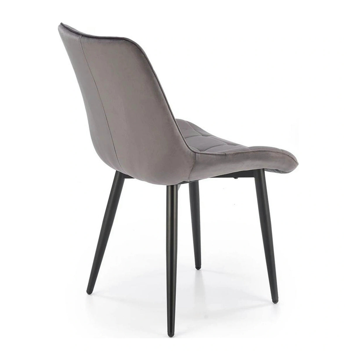 Scaun K580, gri - HLR 21, stofa catifelata/otel, 51x61x85 cm