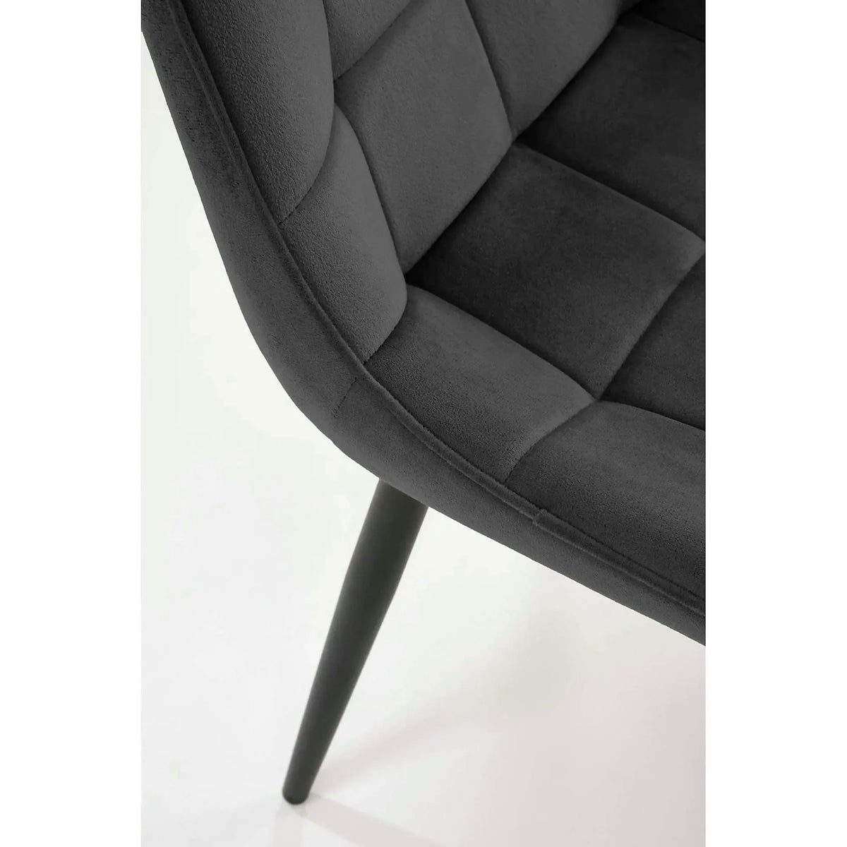 Scaun K580, negru - HLR 66, stofa catifelata/otel, 51x61x85 cm