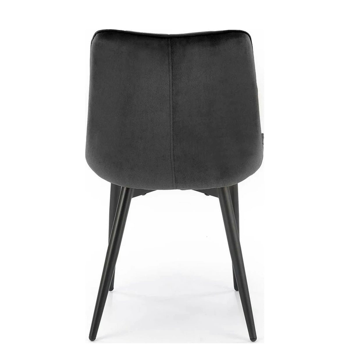 Scaun K580, negru - HLR 66, stofa catifelata/otel, 51x61x85 cm