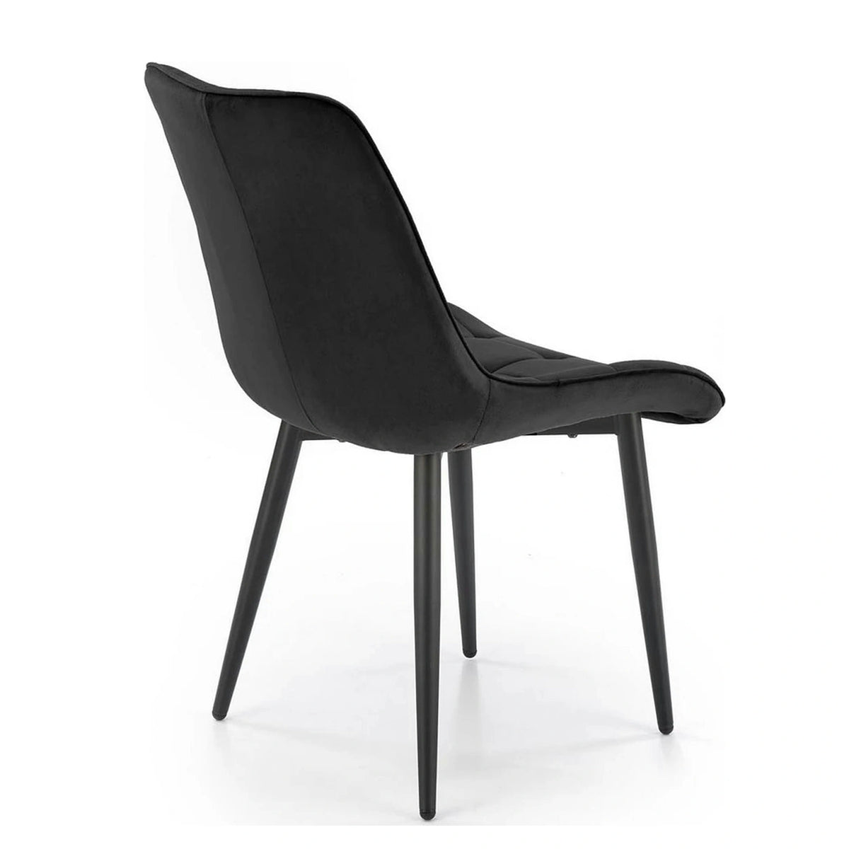 Scaun K580, negru - HLR 66, stofa catifelata/otel, 51x61x85 cm