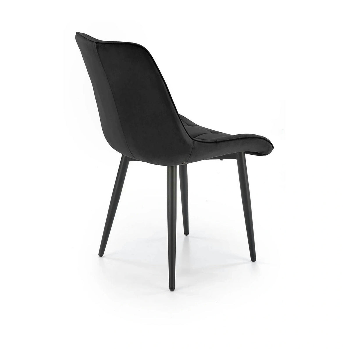 Scaun K580, negru - HLR 66, stofa catifelata/otel, 51x61x85 cm
