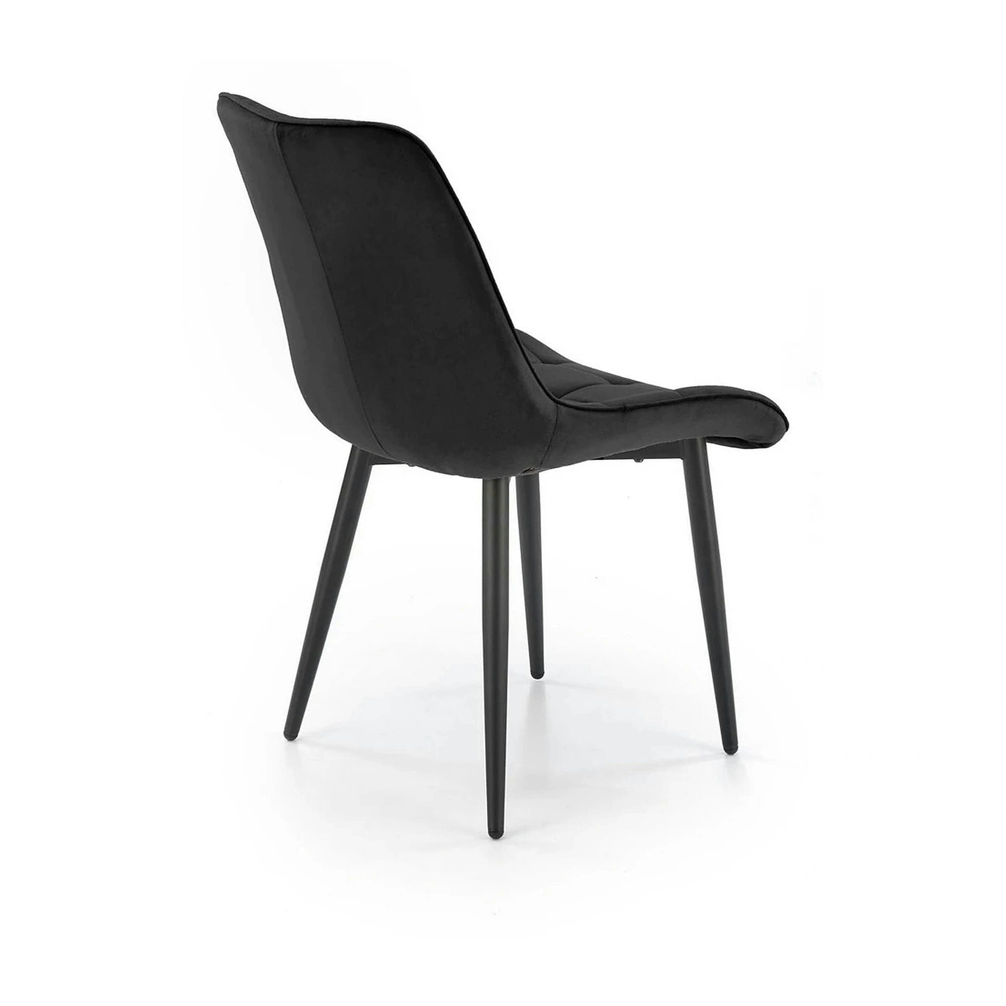 Scaun K580, negru - HLR 66, stofa catifelata/otel, 51x61x85 cm