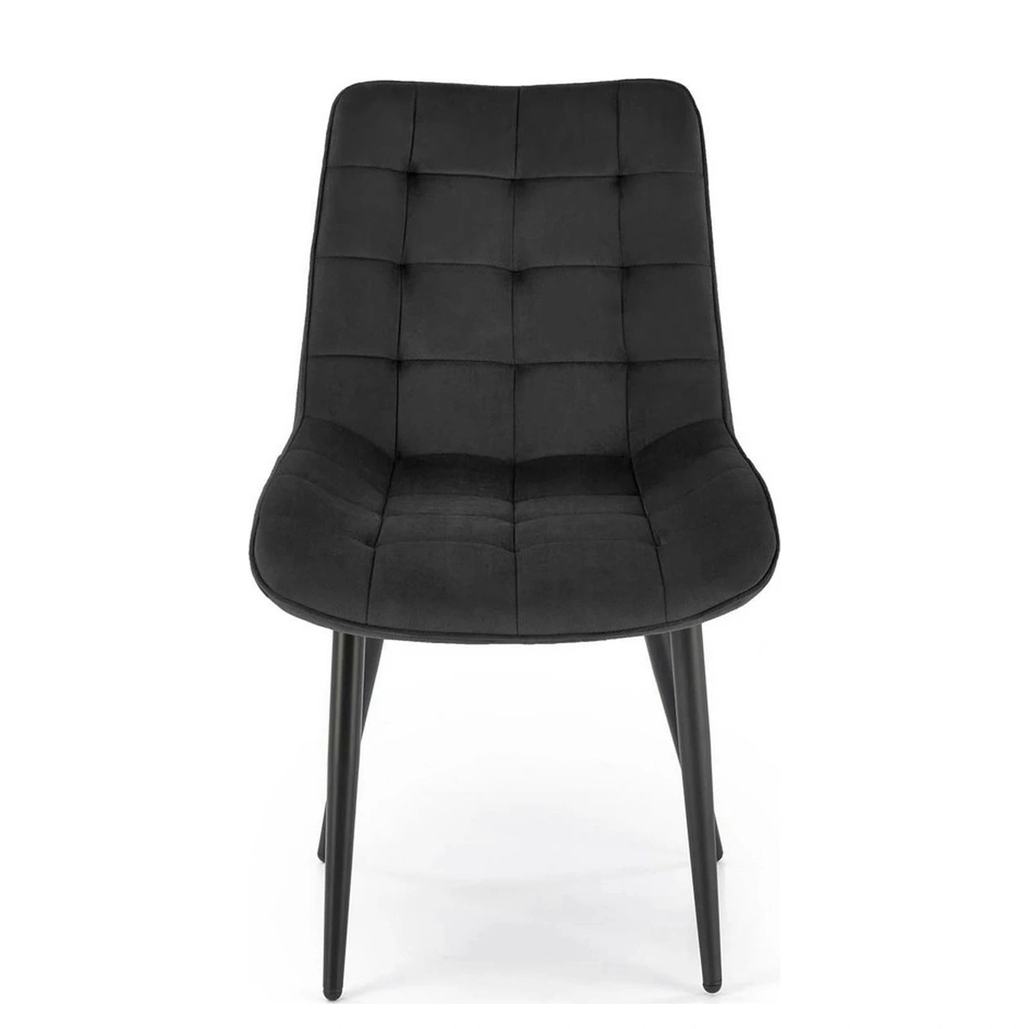Scaun K580, negru - HLR 66, stofa catifelata/otel, 51x61x85 cm