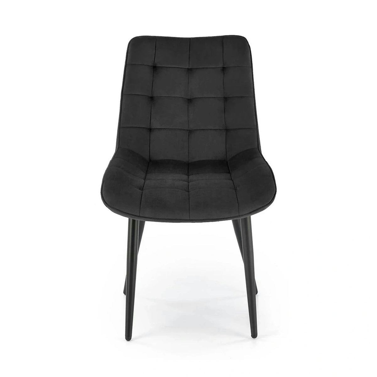 Scaun K580, negru - HLR 66, stofa catifelata/otel, 51x61x85 cm