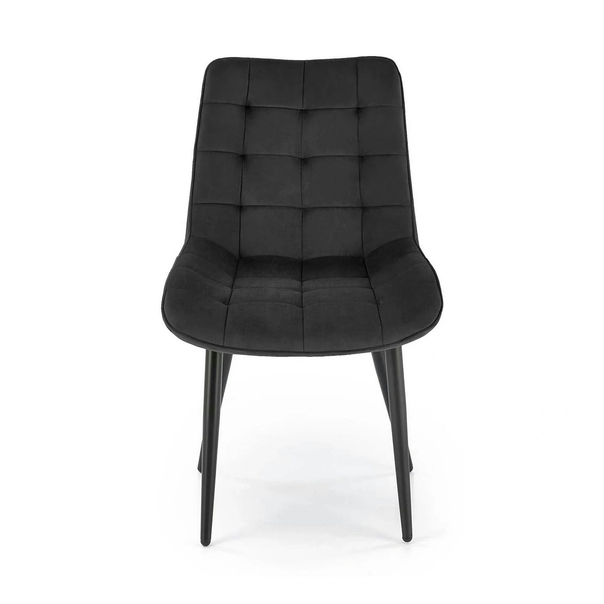 Scaun K580, negru - HLR 66, stofa catifelata/otel, 51x61x85 cm