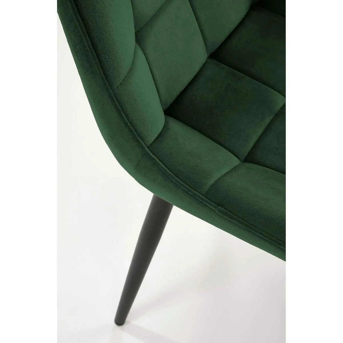 Scaun K580, verde inchis - HLR 57, stofa catifelata/otel, 51x61x85 cm