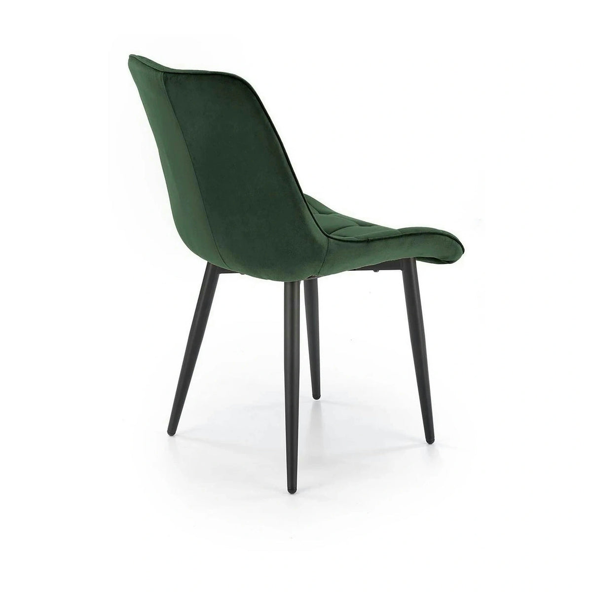 Scaun K580, verde inchis - HLR 57, stofa catifelata/otel, 51x61x85 cm