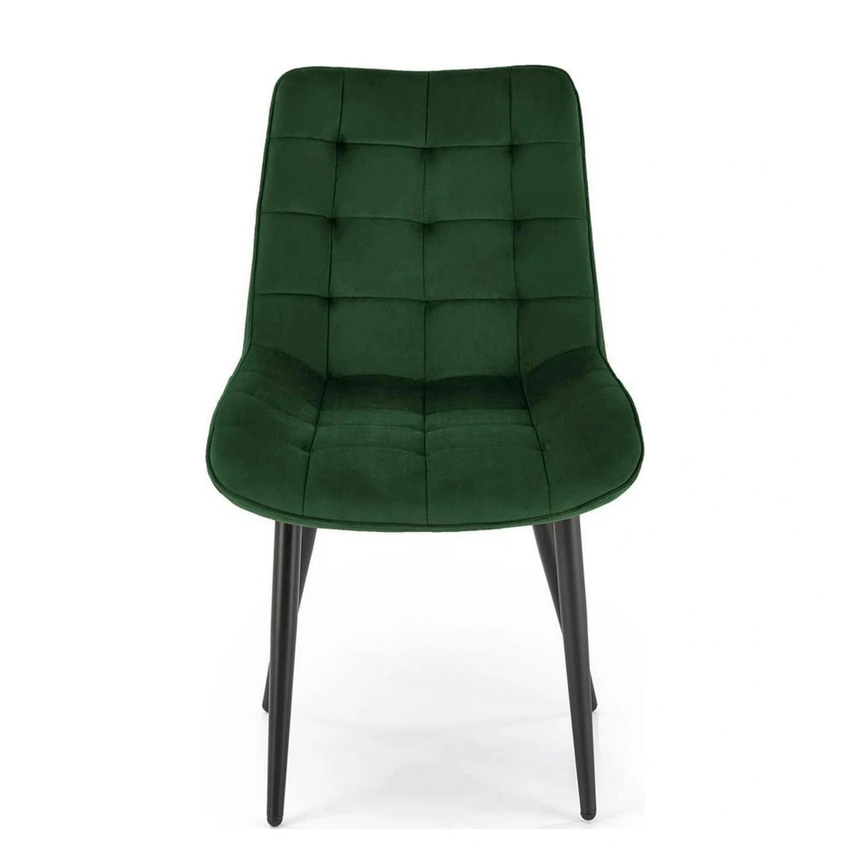 Scaun K580, verde inchis - HLR 57, stofa catifelata/otel, 51x61x85 cm