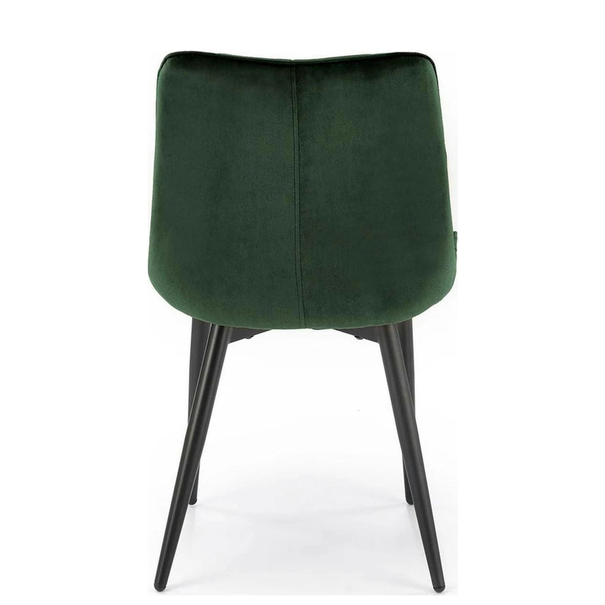 Scaun K580, verde inchis - HLR 57, stofa catifelata/otel, 51x61x85 cm