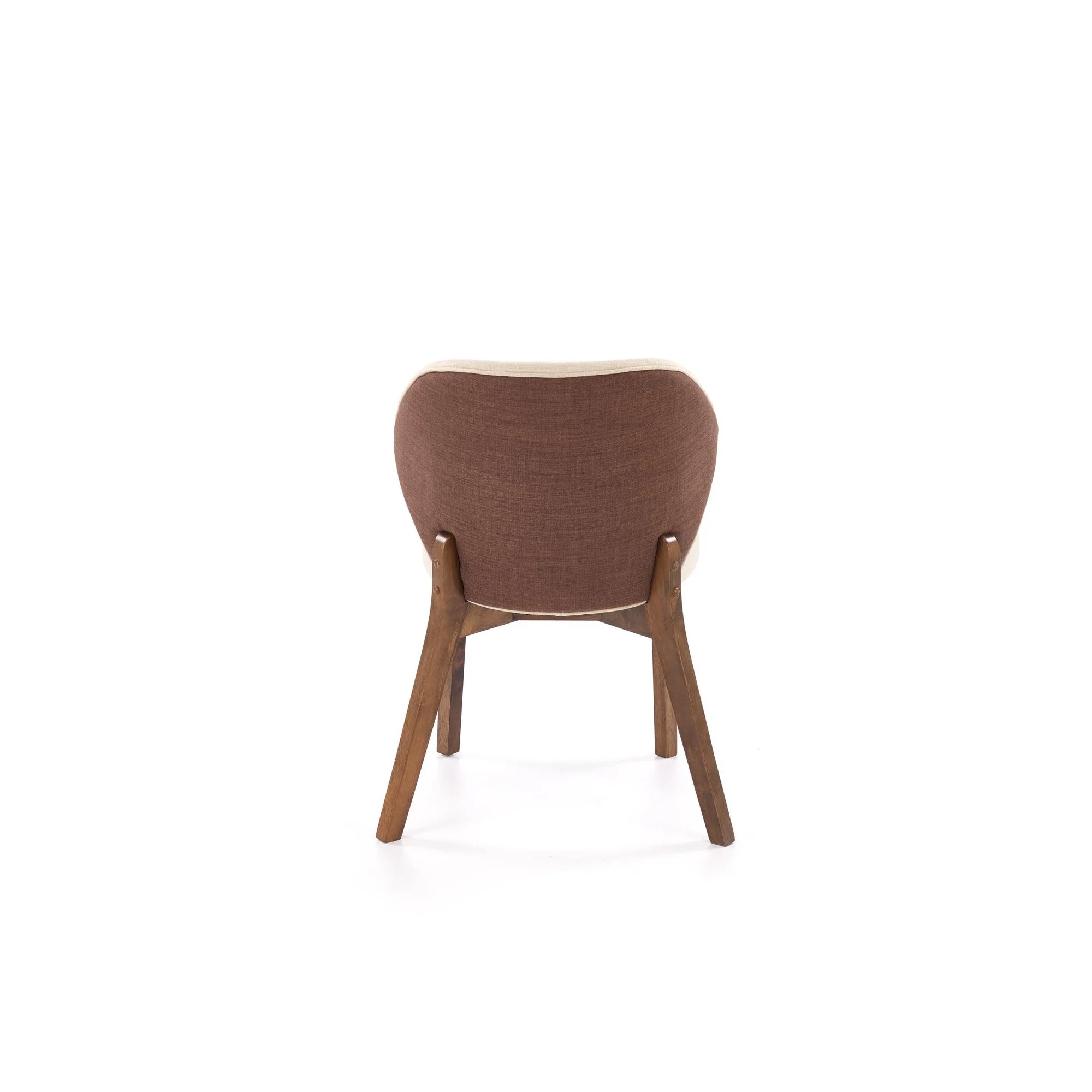 Scaun K583, bej/nuc, stofa clasica/lemn, 57x63x81 cm