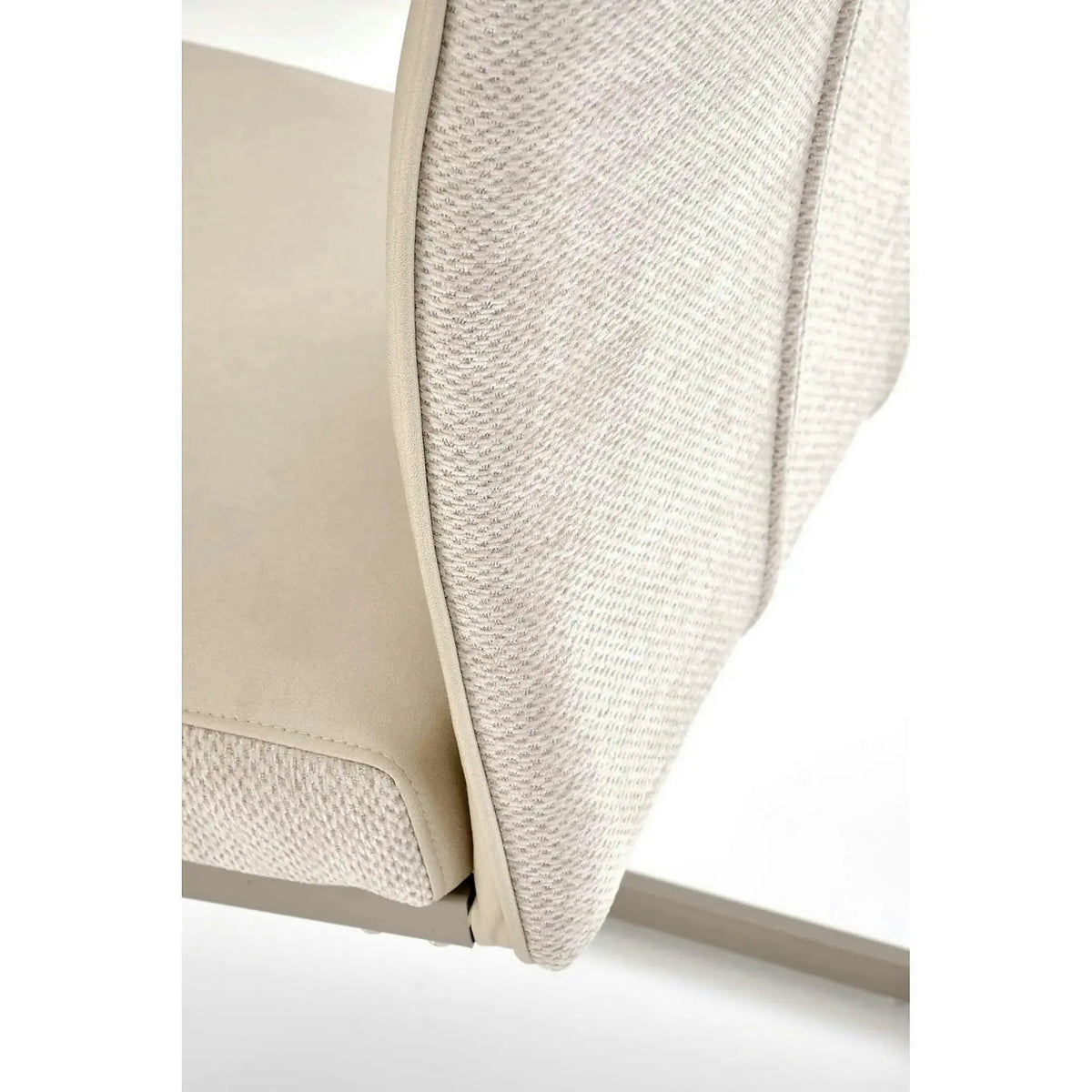 Scaun K584, bej/casmir, stofa clasica/otel, 46x60x100 cm