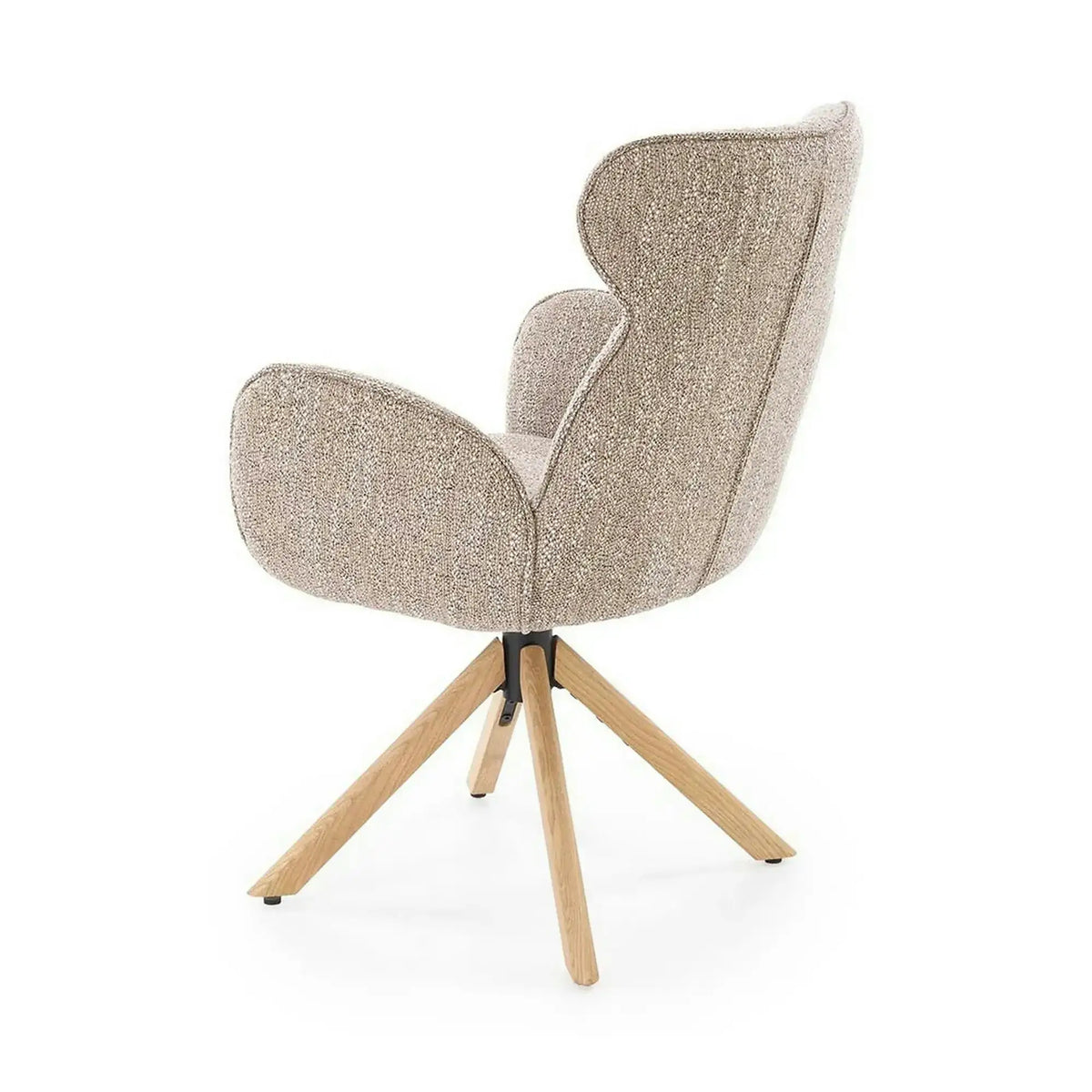 Scaun K585, bej inchis/stejar, stofa clasica/lemn, 63x64x93 cm