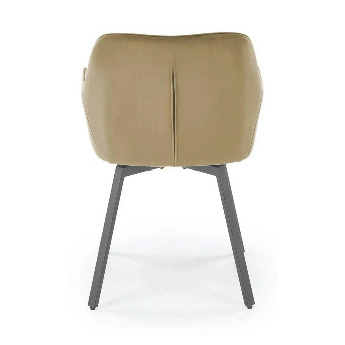 Scaun K588, bej - HLR 07, stofa catifelata/otel, 55x60x89 cm