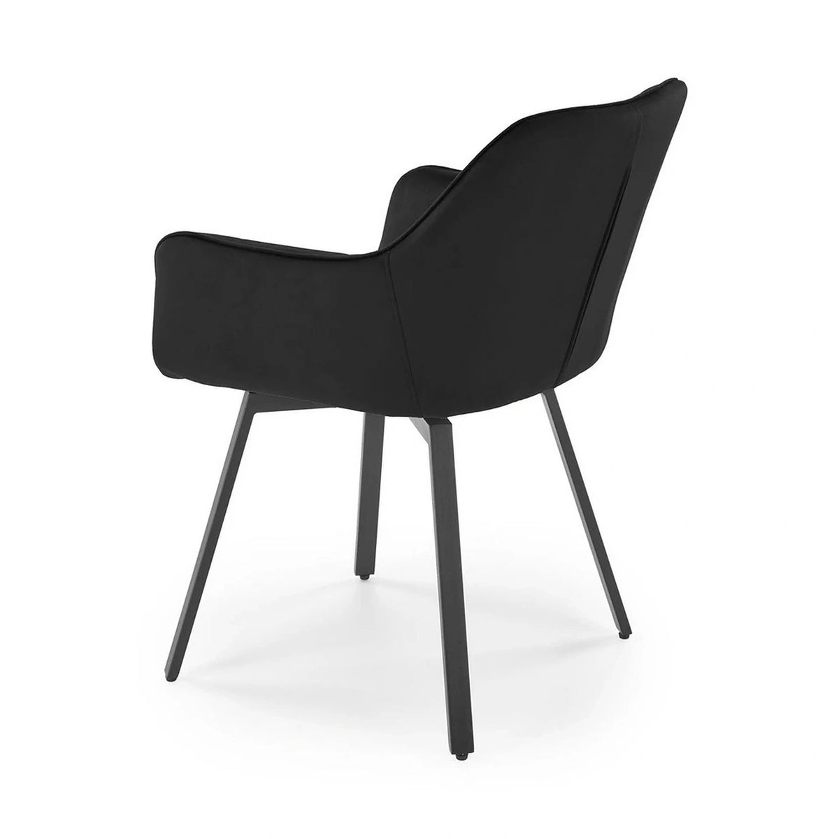 Scaun K588, negru - HLR 66, stofa catifelata/otel, 55x60x89 cm