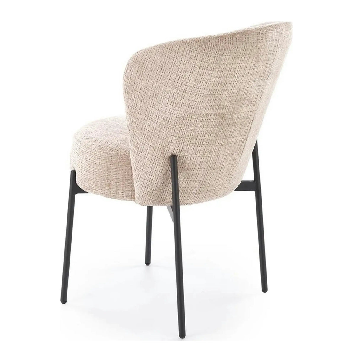 Scaun K590, bej - Cremona 14, stofa catifelata/otel, 55x66x80 cm